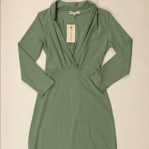 Synergy Organic Deep V Tie Back Dress
